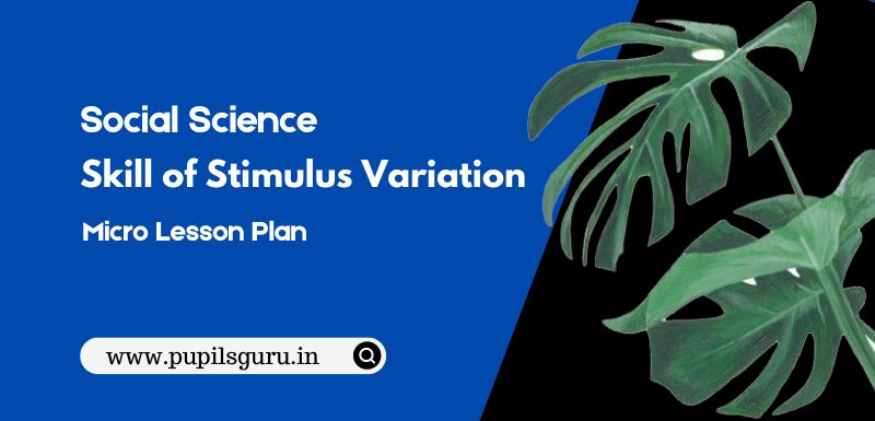 Social Science Skill of Stimulus Variation Micro Lesson Plan for B.Ed.