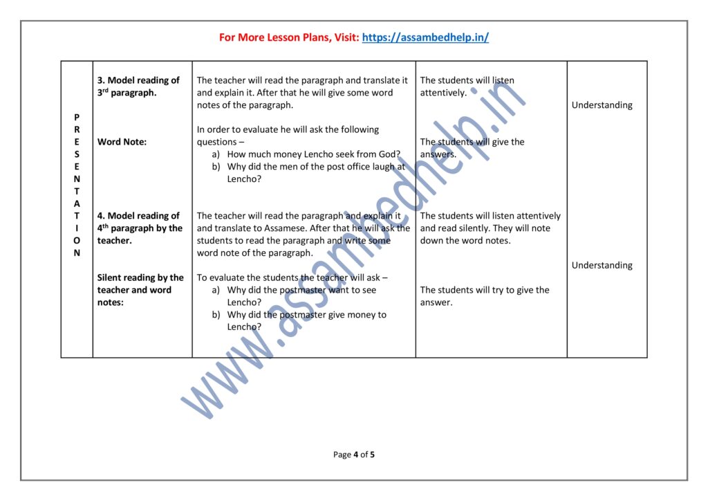 A Letter to God Class 10 Lesson Plan PDF Download